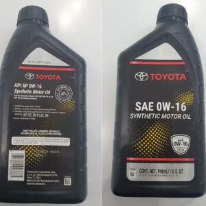 שמן מנוע סינתטי מקורי טויוטה היבריד 0W16 0.96L
