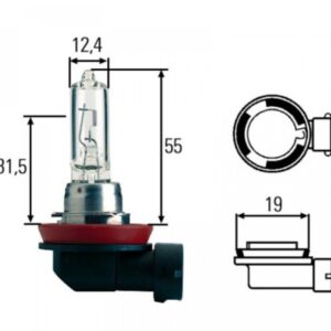 מנורה Hella H9 12V 65W PGJ19-5 T4